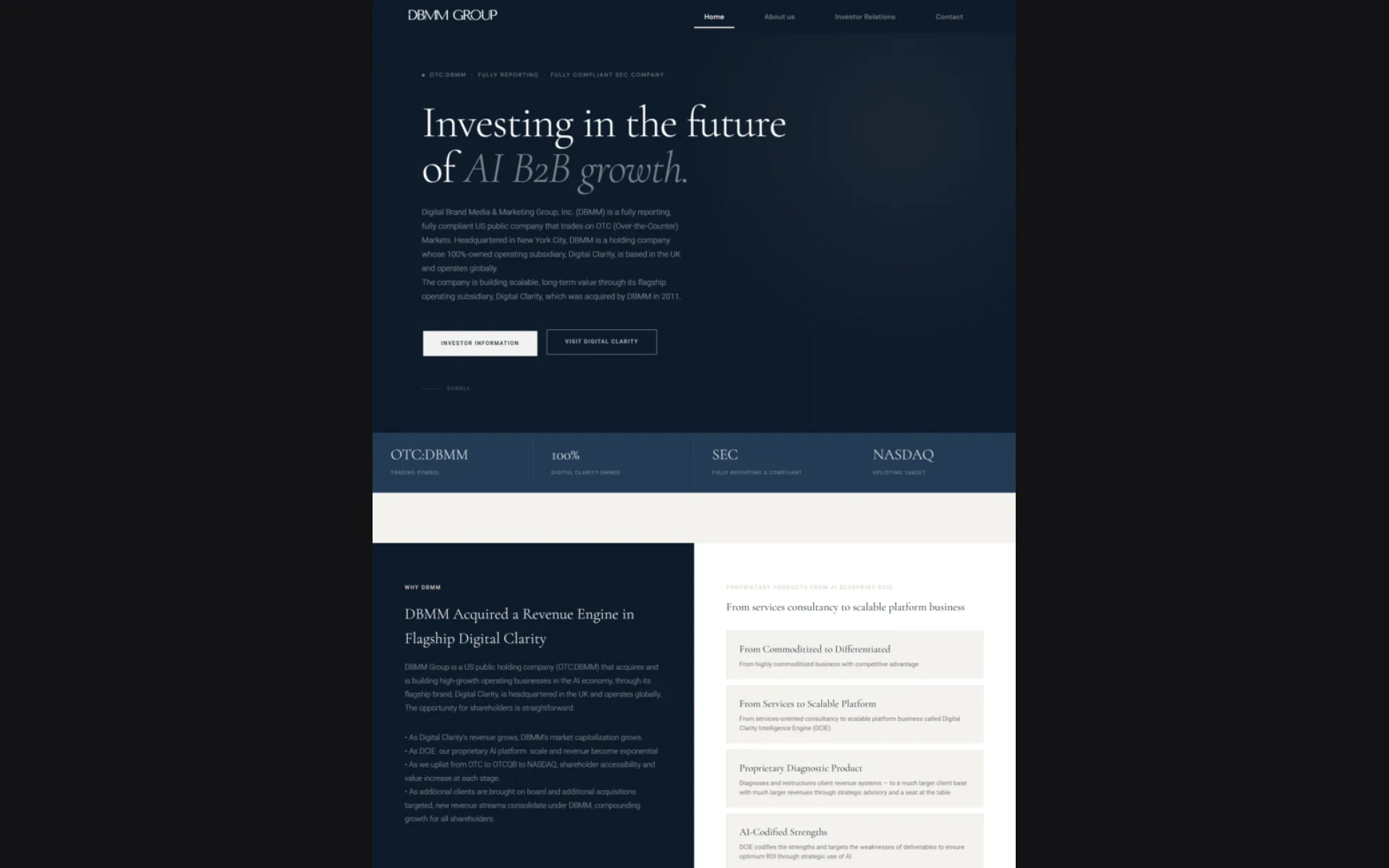 DBMM Group website designed and built by Amazing Tech