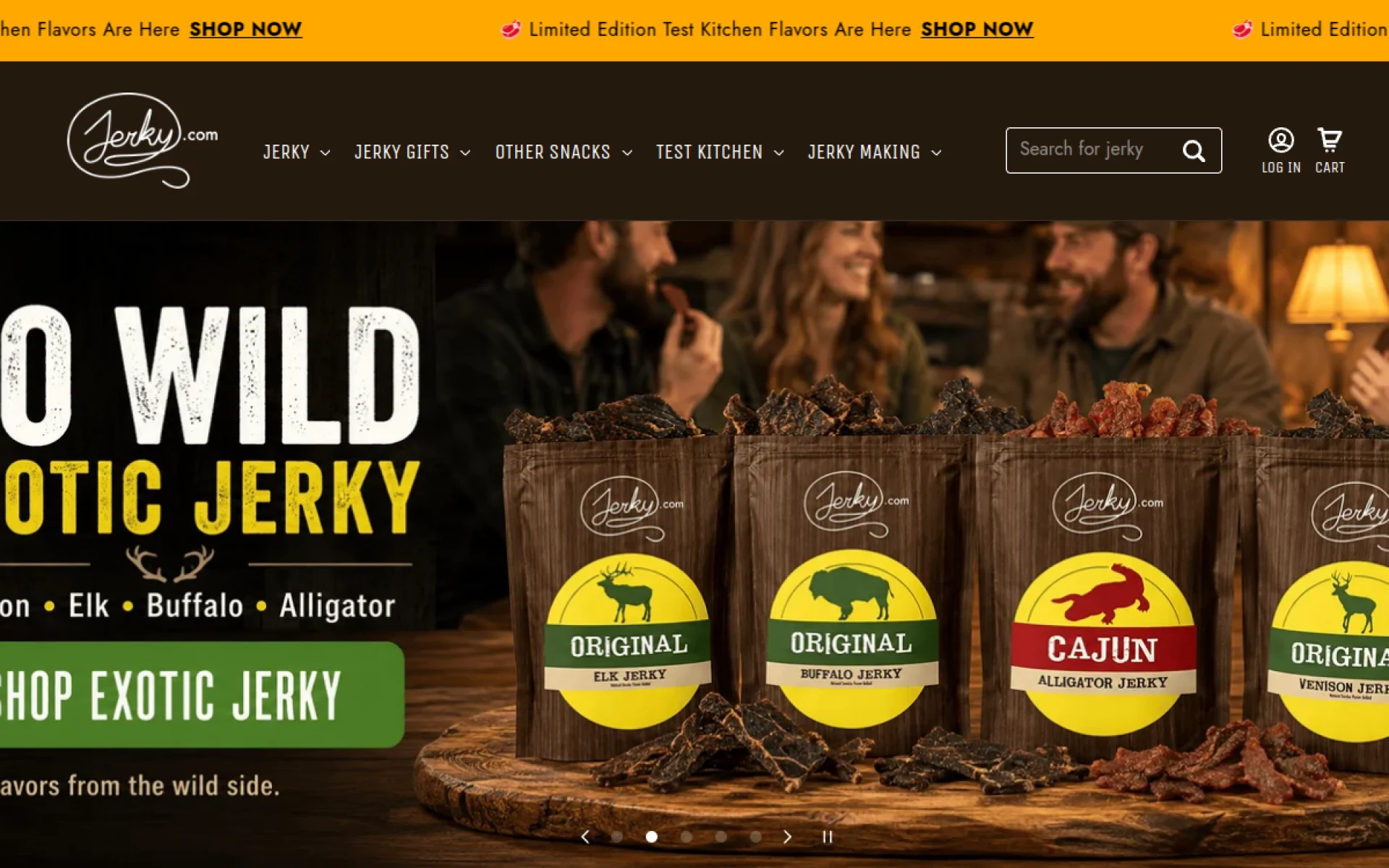 Jerky.com website designed and built by Amazing Tech