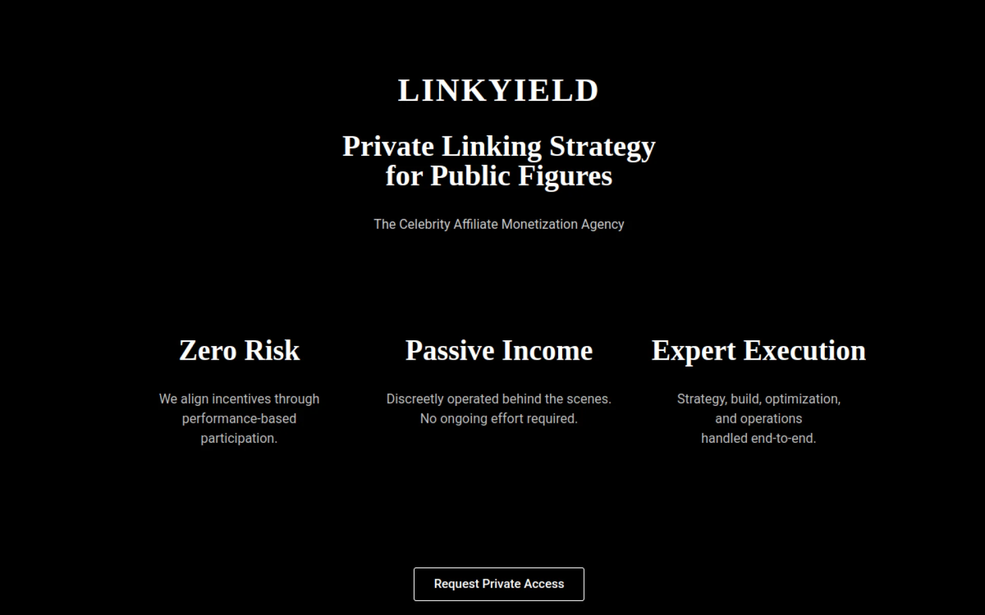 LinkYield website