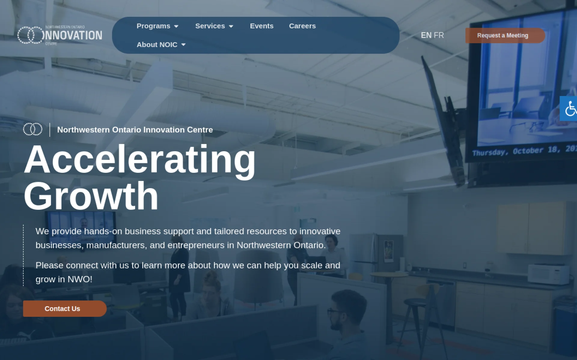 NWO Innovation website designed and built by Amazing Tech