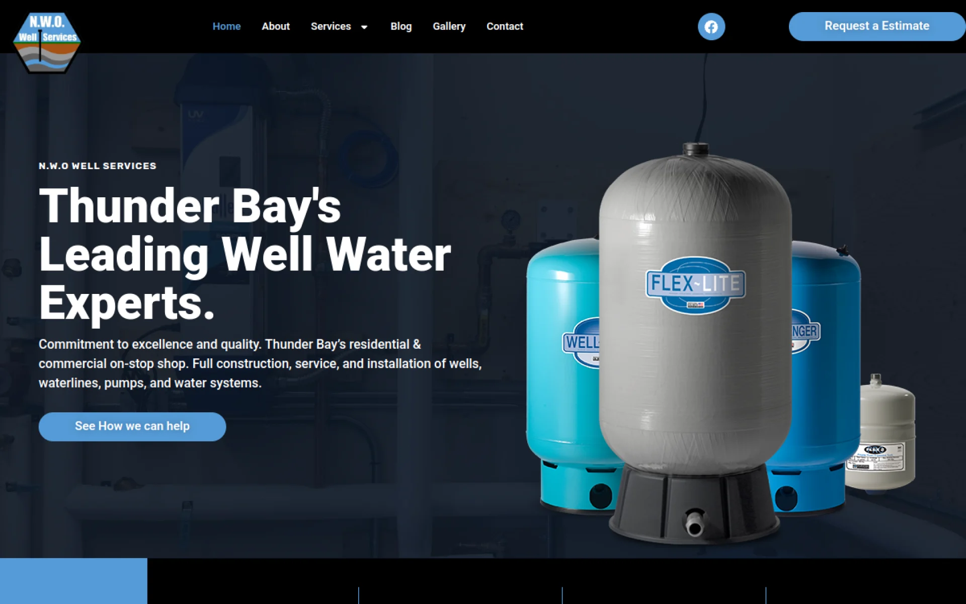 NWO Wells website designed and built by Amazing Tech