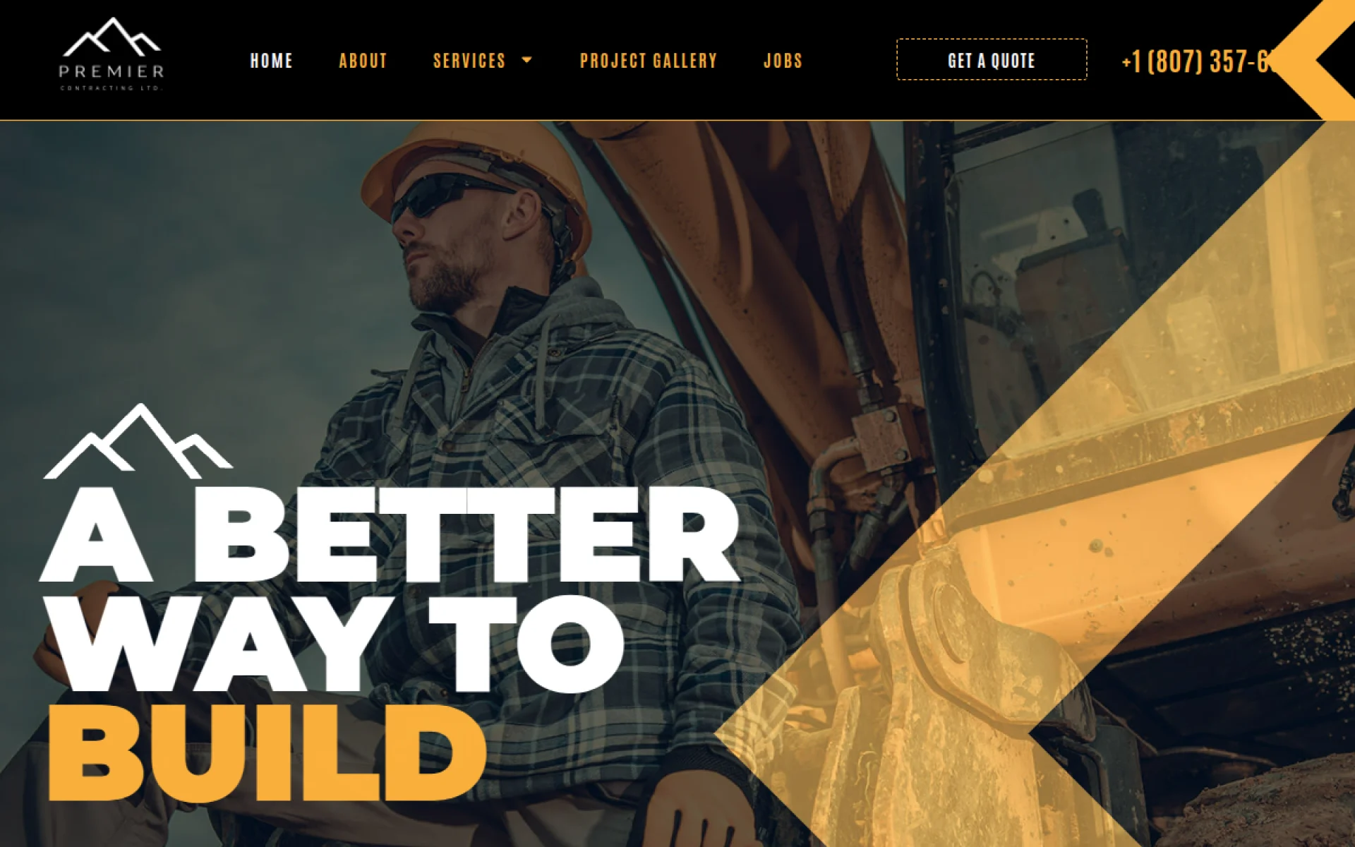 Premiere Contracting website designed and built by Amazing Tech