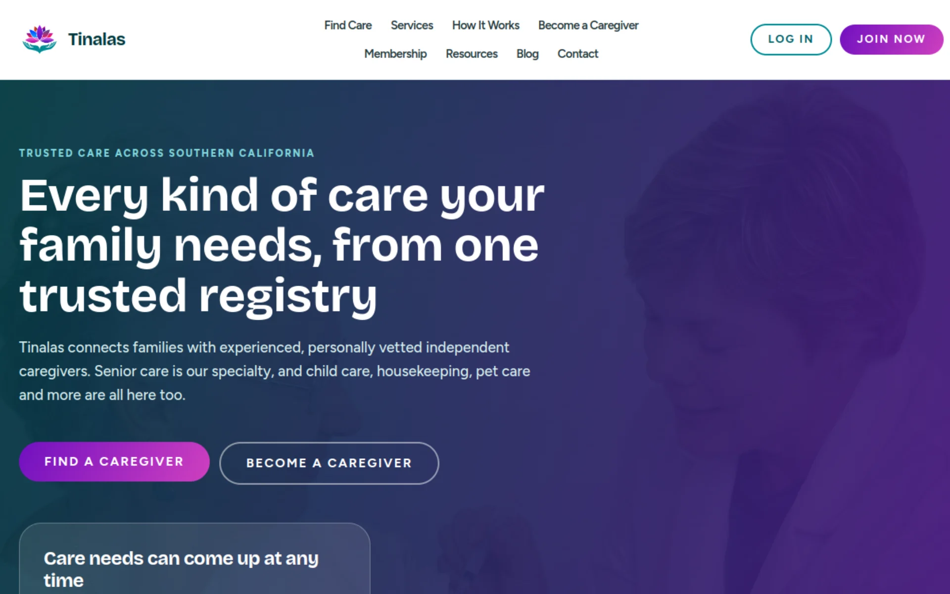 Tinalas Home Registry website designed and built by Amazing Tech