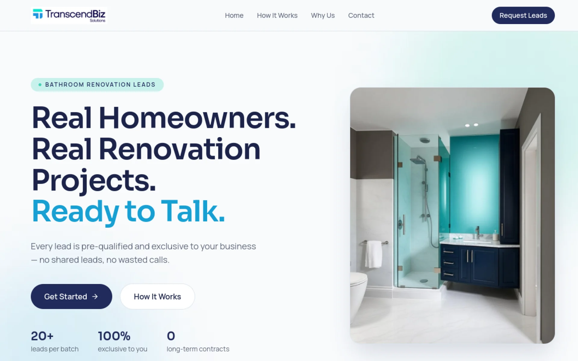 Transcend Business Solutions website designed and built by Amazing Tech